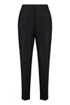 Alberta Ferretti Alberta Ferreti Wool And Silk Pants In Black