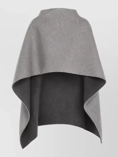 Alberta Ferretti Asymmetric Hem Open Front Soft Scarf Wrap
