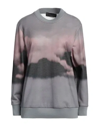 Alberta Ferretti Athleisure Woman Sweatshirt Sage Green Size 10 Polyester, Cotton, Polyamide, Elasta