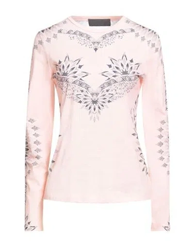 Alberta Ferretti Athleisure Woman T-shirt Light Pink Size 4 Cotton