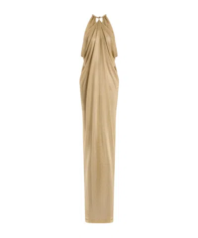 Alberta Ferretti Backless Dress In Multi