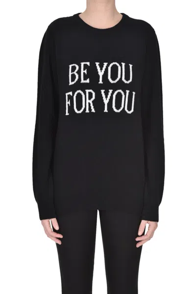 Alberta Ferretti Be You For You Pullover In Black