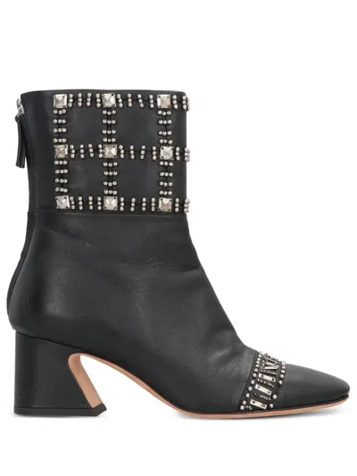 ALBERTA FERRETTI BEADED-EMBELLISHMEN BOOTS