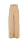 Alberta Ferretti Wide-leg High Waist Pants With Acetate Blend In 8018