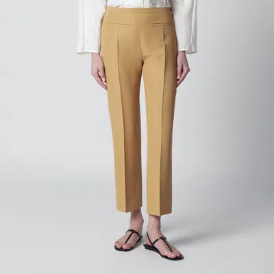 Alberta Ferretti Alberta Ferreti Beige Anklelength Trousers In Viscose Blend In Multi