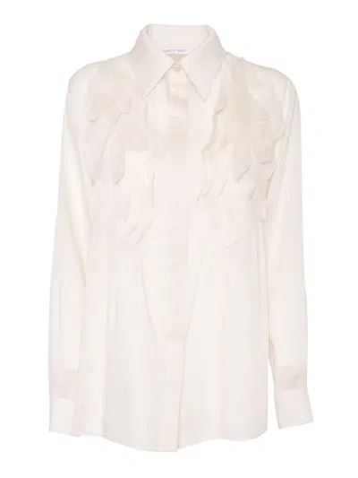 Alberta Ferretti Beige Shirt In White