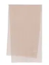 Alberta Ferretti Beige Silk Scarf In Beige
