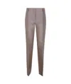 Alberta Ferretti Belt-loop Casual Pants In Gray