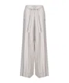Alberta Ferretti Belt-loop Casual Pants In White