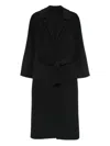 Alberta Ferretti Women Long Coat In Black
