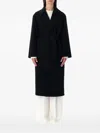 Alberta Ferretti Alberta Ferreti Coat In Double-face Wool In Black