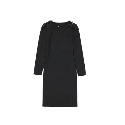 Alberta Ferretti Black Elastane Casual Women's Dress