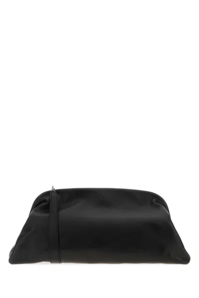 ALBERTA FERRETTI BLACK LEATHER CLUTCH