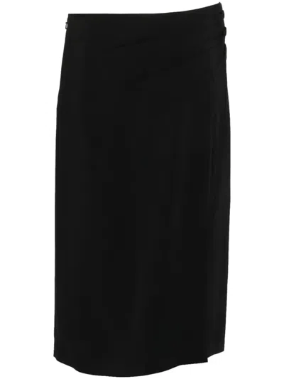 ALBERTA FERRETTI BLACK MIDI SKIRT