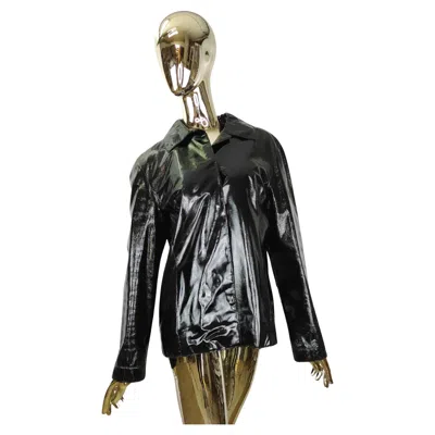 Pre-owned Alberta Ferretti Black Patent Leather Jacket
