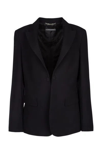 Alberta Ferretti Black Single-breasted Blazer In 0555