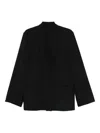 Alberta Ferretti Tailored Black Jacket With Boxy Silhouette In Black