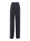 Alberta Ferretti Wide-leg Satin Pant Inverted Pleats In Multi