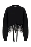 Alberta Ferretti Alberta Ferreti Wool Blend Sweater In Black