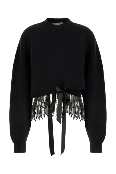 Alberta Ferretti Black Wool Blend Sweater