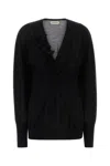 Alberta Ferretti Alberta Ferreti Black Wool Blend Sweater In Black