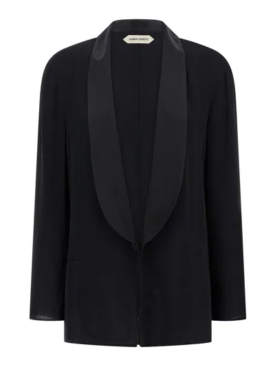 ALBERTA FERRETTI GEORGETTE BLAZER