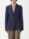 Alberta Ferretti Blazer  Woman Color Blue In Blue