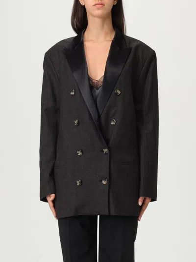 Alberta Ferretti Blazer  Woman Color Grey In Black