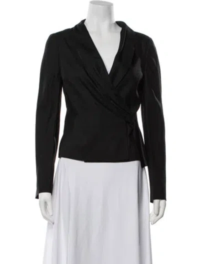 Pre-owned Alberta Ferretti Blazer In Black