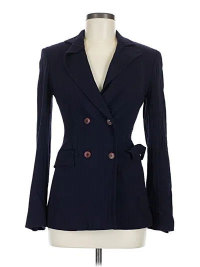 Pre-owned Alberta Ferretti Blazer Jacket In Blue
