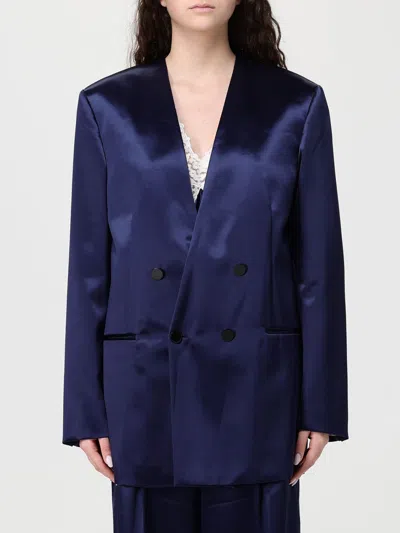 Alberta Ferretti Blazer Woman  In Blue