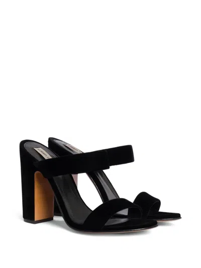 Alberta Ferretti Block-heel Strap Sandals In Black