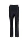 Alberta Ferretti Blue Georgette Pant In Blue