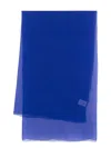 Alberta Ferretti Royal Blue Silk Scarf
