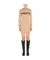 Alberta Ferretti Mini Dress In Nude