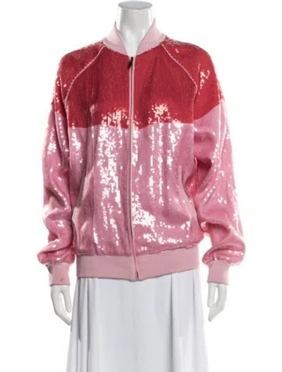 Pre-owned Alberta Ferretti Bomber Jacket In Pink