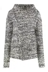 Alberta Ferretti Asymmetrical Wool Blend Lightweight Jacket In Gray