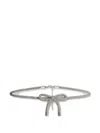 Alberta Ferretti Bow Detail Belt In Silver