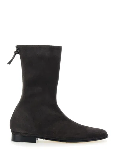 ALBERTA FERRETTI BROWN ANKLE BOOTS