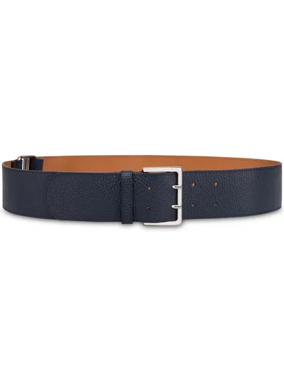 Alberta Ferretti Buckled Leather Belt In Blue