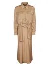 Alberta Ferretti Button-down Belted Midi Dress