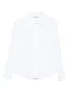 Alberta Ferretti Button-down Cotton Shirt In White