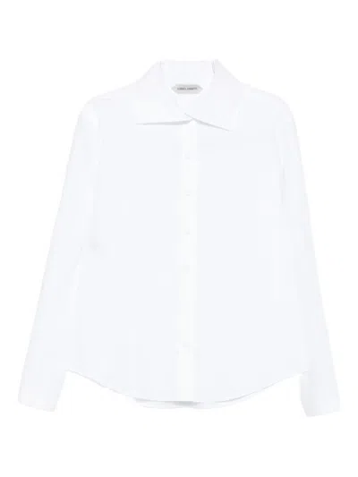Alberta Ferretti Button-down Cotton Shirt In White