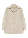 Alberta Ferretti Button-fastening Collared Jacket In Gray