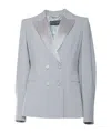Alberta Ferretti Button Suit Coat In Gray