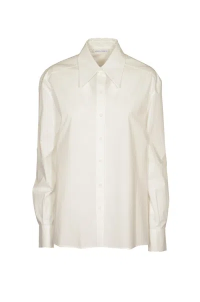 Alberta Ferretti Buttoned Long In White