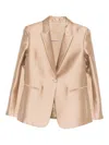 Alberta Ferretti Buttoned Peak-lapel Jacket In Multi