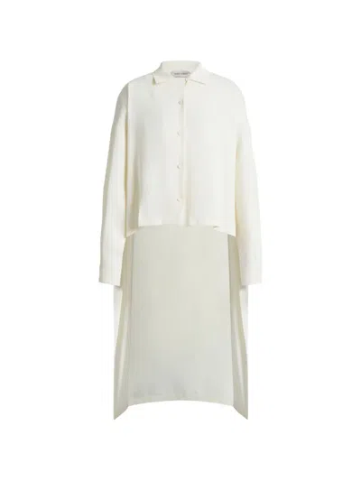 Alberta Ferretti Buttoned Shirt In Neutral