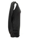 Alberta Ferretti Cady Stretch Dress In Black