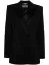 Alberta Ferretti Double-breasted Blazer In Black